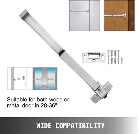 Happybuy Door Push Bar Panic Exit Device Emergency Exit Bar Panic Exit