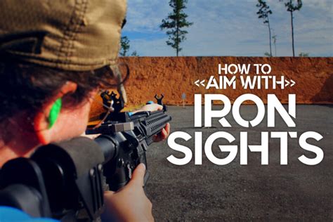 How To Aim With Iron Sights Wideners Shooting Hunting Gun Blog