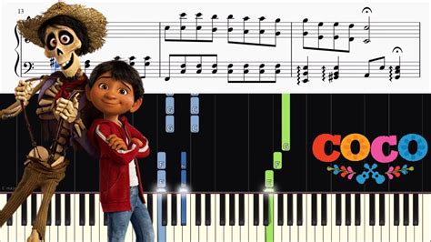 Disney S Coco Remember Me Lullaby Piano Tutorial Sheets Youtube