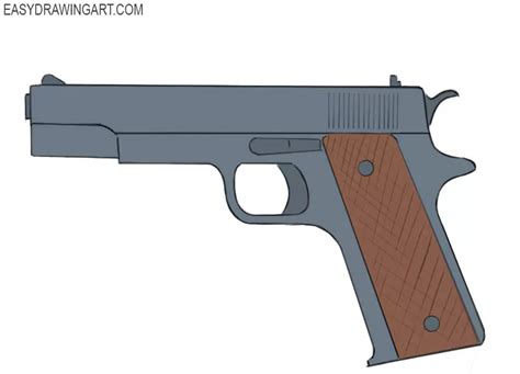 How to Draw a Gun - Easy Drawing Art