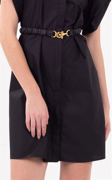 Puff Sleeve Belted Dress What To Wear