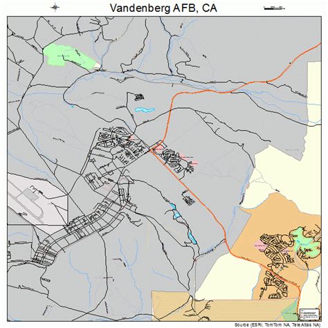 Vandenberg AFB California Street Map 0682072