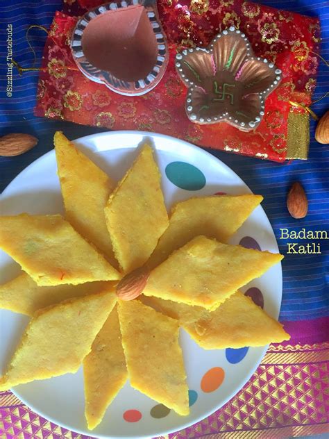 Sizzling Tastebuds Badam Barfi How To Make Badam Katli Almond