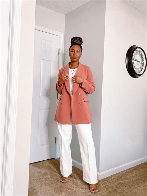 Tailored Wrap Waist Wide Leg Pants Curated On Ltk Blazer Outfits