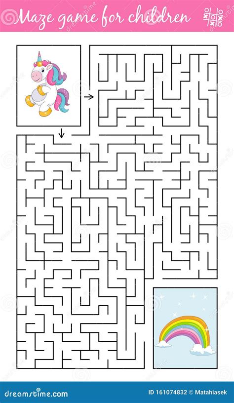 Help Unicorn Find Path To Ice Cream Labyrinth Maze Game For Kids