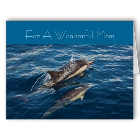 Beautiful Dolphin S Mothers Day Greeting Card Zazzle Mother S Day