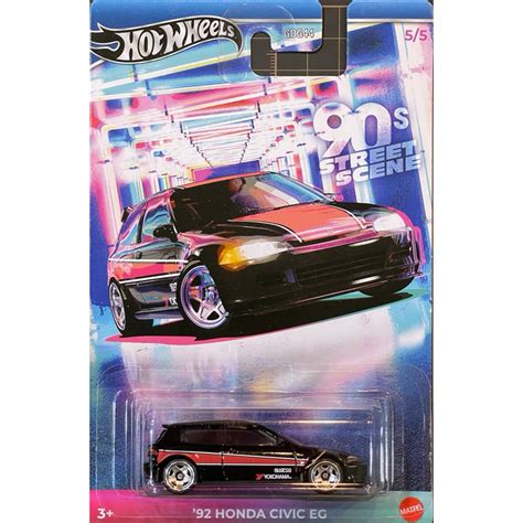風火輪 Hot Wheels 銀標 s STREET SCENE 本田 HONDA CIVIC EG 蝦皮購物
