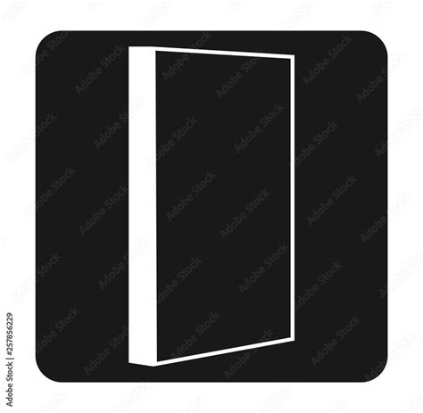 Vector black and white book icon Stock Vector | Adobe Stock