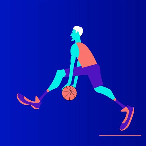 Basketball Player Vector Illustration 14396327 Vector Art At Vecteezy