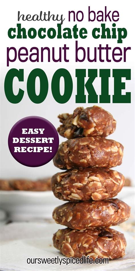 Healthy No Bake Chocolate Peanut Butter Cookies Our Sweetly Spiced