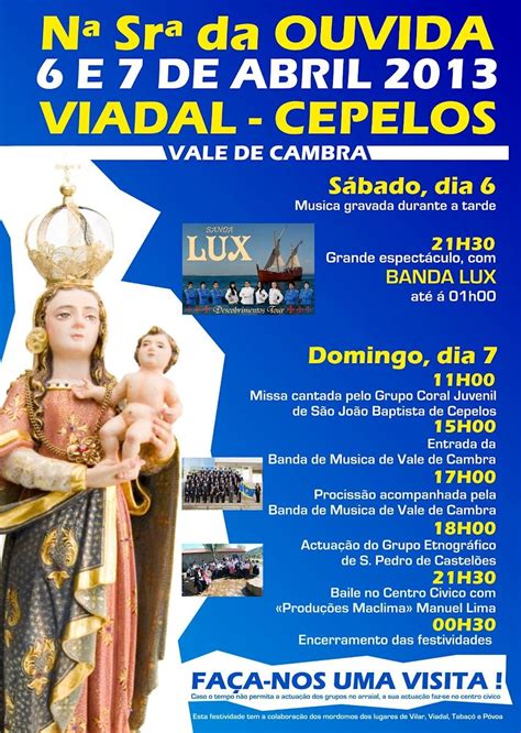 Festas Em Honra De N Sr Da Ouvida E Abril Viadal