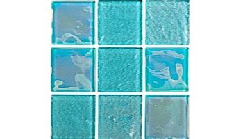 National Pool Tile Equinox 2x2 Glass Tile Multicolor EQX AURORA2X2