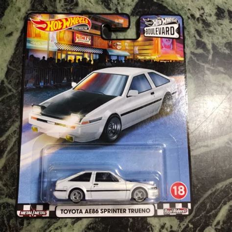 Hot Wheels Premium Toyota Ae Sprinter Trueno Boulevard White