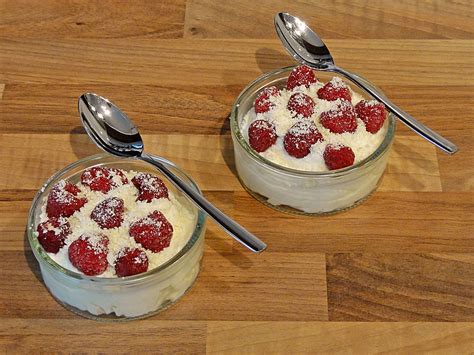 Mascarpone Quark Creme Mit Himbeeren Rezept Mit Bild Chefkoch De