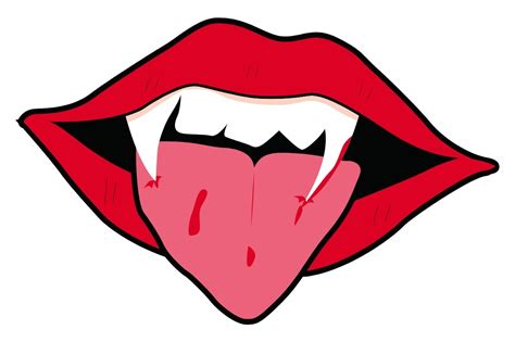 Halloween Vampire Lips Svg Hand Drawing Graphic By Artgraph Creative