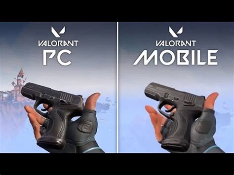 Valorant Mobile Vs Valorant Pc Weapons Animation Comparison Youtube