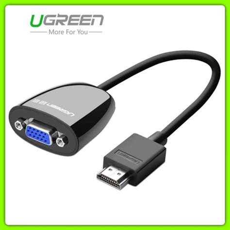 Jual UGREEN CONVERTER HDMI TO VGA ADAPTOR FOR LAPTOP PROYEKTOR Kab