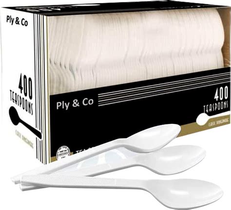 Amazon Ply Co Disposable Plastic Tea Spoons 400 Pack Medium