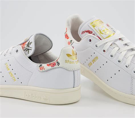 adidas Stan Smith Trainers White Off White Floral - Sneaker damen