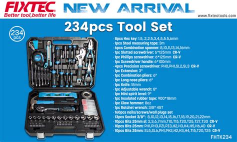 Fixtec Heavy Duty Pcs Hand Tools Set Multi Function Household Car