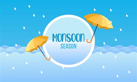 Monsoon season composition with flat design 7905848 Vector Art at Vecteezy