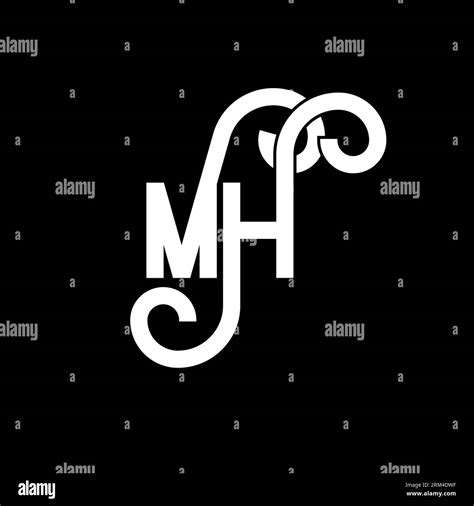 MH Letter Logo Design Initial Letters MH Logo Icon Abstract Letter MH