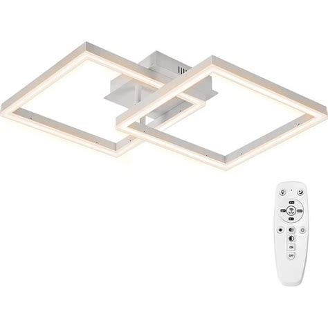 Naizy Plafonnier Led Moderne W Dimmable Blanc G Om Trique Lampe De