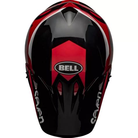 Visière Bell MX 9 Mips Seven Rouge Noir Visière casque cross