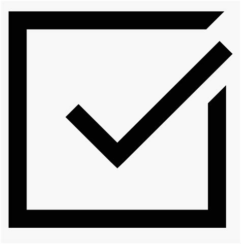 Check Mark Symbol Excel Tick Inside A Box Hd Png Download Kindpng