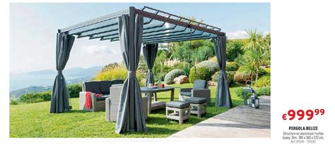 Promo Pergola Belize Chez Trafic ICatalogue Fr