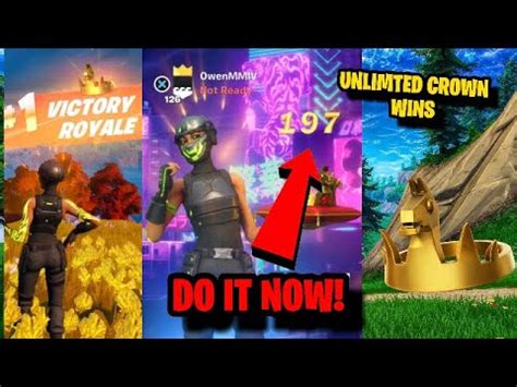 How To Get Unlimited Crown Wins In Fortnite Battle Royale Glitch