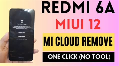 Redmi A Mi Account Remove Bypass One Click Without Unlock Tool Free