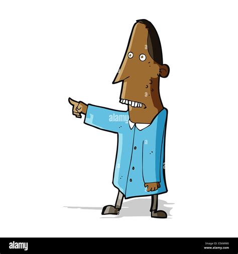 Cartoon Ugly Man Pointing Stock Vector Image And Art Alamy