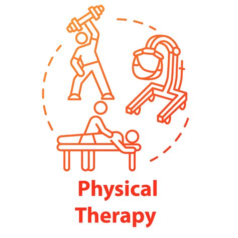 Physical Therapy Concept Icon Workout In Gym Massage For Wellness