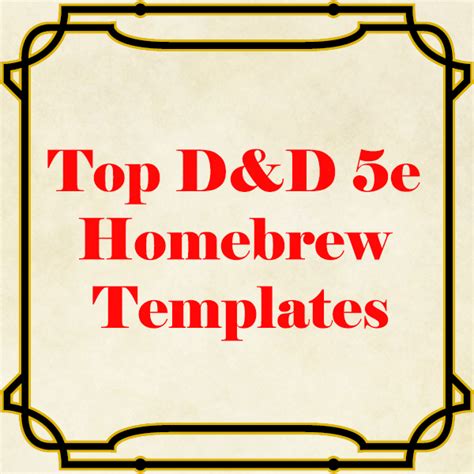 D D 5e Homebrew Template Seniorwikiai