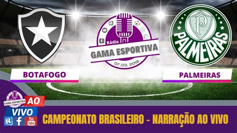 Botafogo X Palmeiras 031022 Brasileiro Narração Ao Vivo Youtube