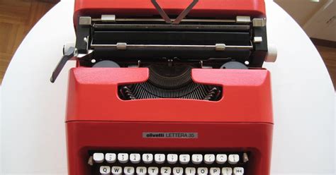 Retro Tech Geneva Olivetti Lettera 35 Revisited And Reinvented In RED