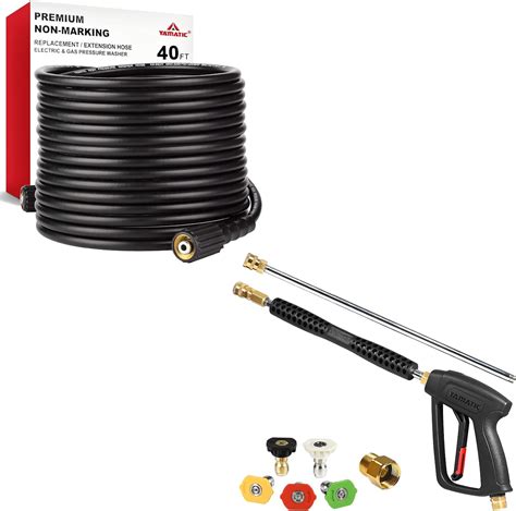 Amazon Yamatic Pressure Washer Gun And Hose Kit Ft Kink Free