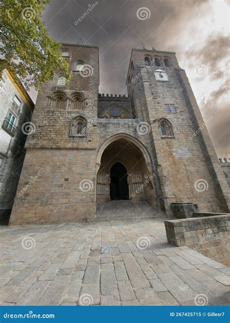 Pretty Gothic Cathedral Of Evora Stock Image Image Of Architecture