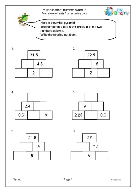 Multiplication Pyramid