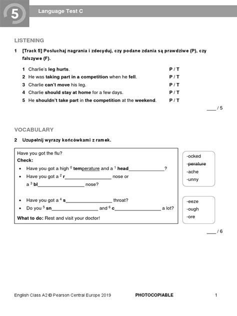 Ec A2 Tests Language Test 5c Pdf Nature