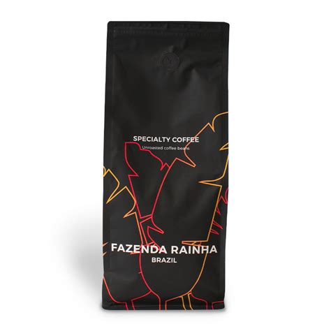 Neskrudintos rūšinės kavos pupelės Brazil Fazenda Rainha 1 kg skirtos