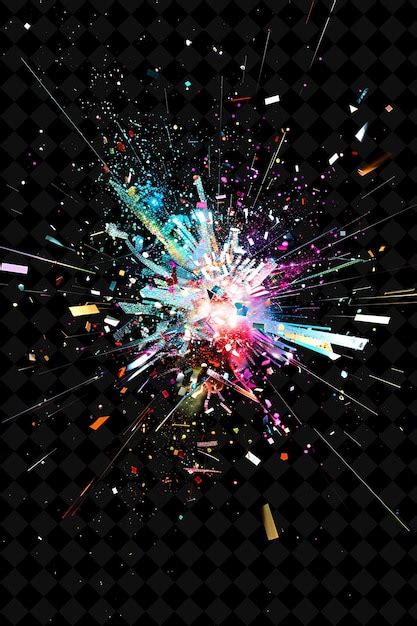 confetti burst  visual impact psd high quality  psd templates