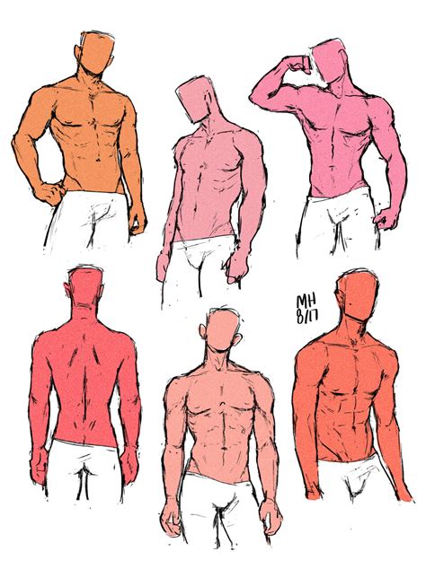 Male Body Drawing Reference