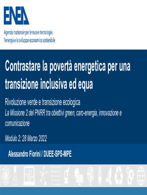 Compilabile Online Contrastare La Povert Energetica Per Una Transizione