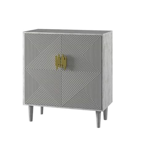 Jayden Creation Battista Grey In Tall Door Accent Cabinet With