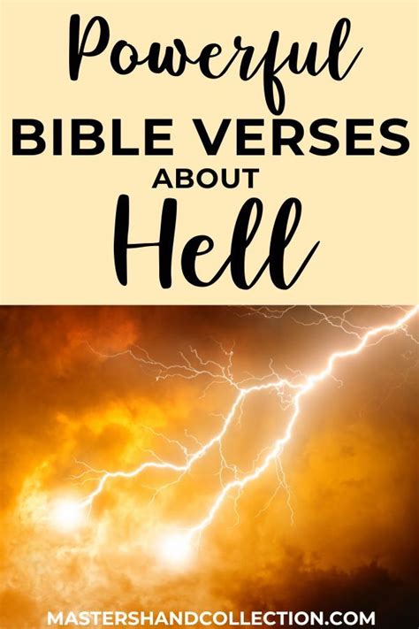 Bible Verses About Hell The Reality Of Eternal Life Master S Hand