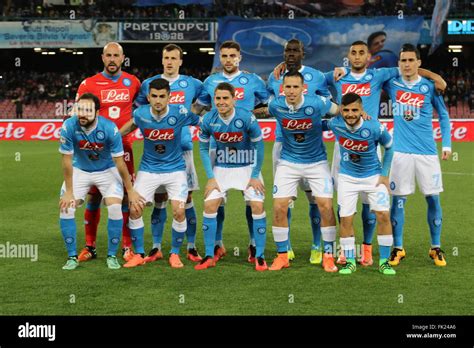 Napoli, Italy. 05th Mar, 2016. Team SSC Napoli during soccer match ...