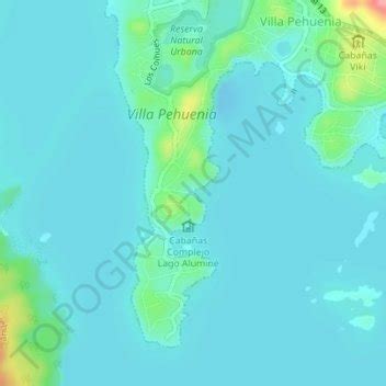 Playa La Escondida topographic map, elevation, terrain