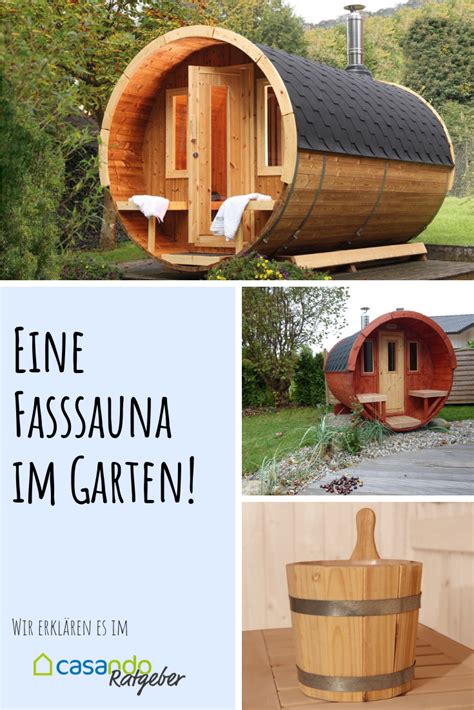 Fasssauna Im Garten